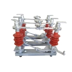 สวิตช์ตัดการเชื่อมต่อแบบชิ้นเดียวซีรีส์ยางซิลิโคน 15kv Hgw4-15/630 Hgw4-15/1250 สวิตช์มีดแยก