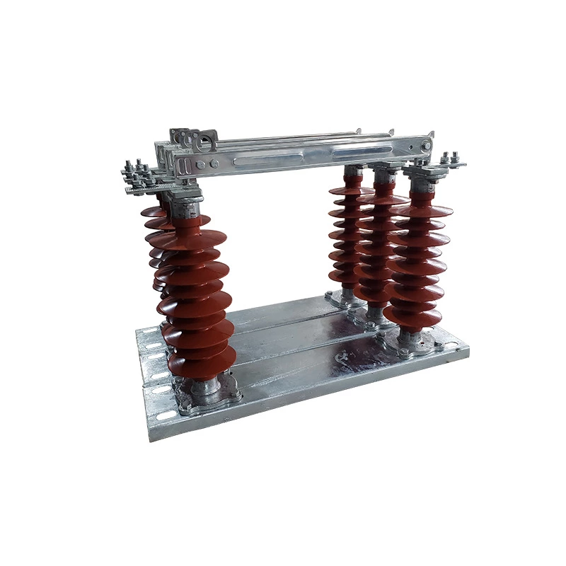 สวิตช์มีดแยกแรงดันสูงแบบผสมยางซิลิโคนคอมโพสิต Hgw9-35/630a ชนิดสาย 35kv ชนิดสถานีไฟฟ้า